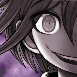 🙃 Kokichi Oma Danganronpa V3: Killing Harmony Кокичи Ома, Danganronpa, Аниме, Персонаж, Видеоигра, Манга, Фиолетовый telegram sticker