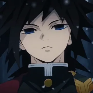 🌊 Giyu Tomioka Demon Slayer 动漫, 鬼灭之刃, 富冈义勇, 角色, 日本动画 telegram sticker