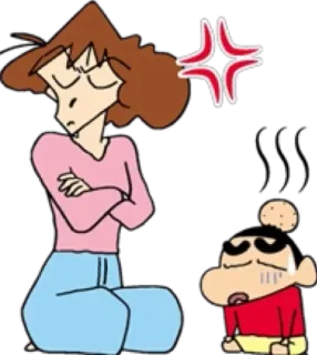 👺 Shin-chan Crayon Shin-chan Anime, Kartun, Keluarga, Marah, Shin-chan, Karakter whatsapp sticker