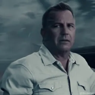 🙅‍♂ Kevin Costner actor, portrait, celebrity, man whatsapp sticker