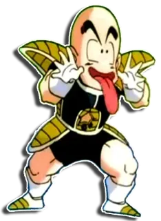 😝 Krillin Dragon Ball アニメ, カートゥーン, クリリン, ドラゴンボール, 面白い, おもしろ telegram sticker