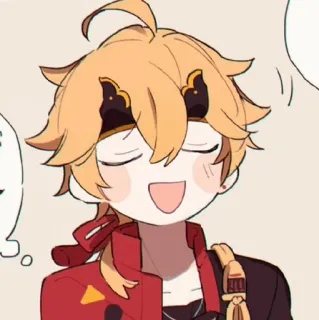 🍡 Thoma Genshin Impact Anime, Kreskówka, Gra wideo, Genshin Impact, Thoma telegram sticker