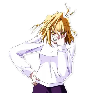 👿 Anime, Monstruo, Mujer, Dibujo animado, Malvado, Espeluznante telegram sticker