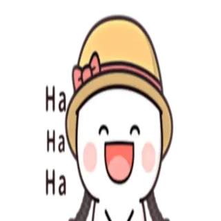 😂 Ha
Ha
Ha joyeux, rire, mignon, dessin animé, chapeau, drôle telegram sticker