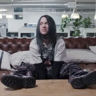 🕸 Billie Eilish celebrità, cantante, Billie Eilish, persona, ritratto telegram sticker