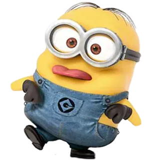 😛 Minion Despicable Me Minion, Cartoon, Personage, Geel, Grappig, Verschrikkelijke Ikke telegram sticker