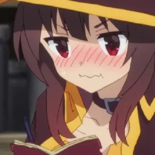 😖 Megumin Konosuba Anime, Manga, Megumin, Konosuba, Cartone animato telegram sticker