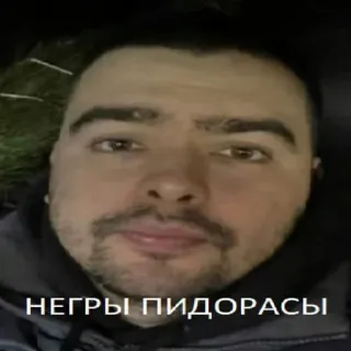 🤬 НЕГРЫ ПИДОРАСЫ offensivo, incitamento all'odio, insulto, razzista telegram sticker