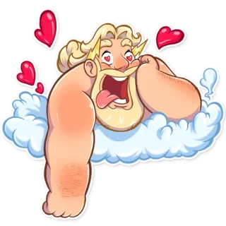 😍 love, cartoon, valentines, hearts, cute telegram sticker