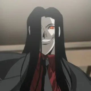 🩸 Alucard Hellsing vampir, anime, hellsing, alucard, dunkel, böse telegram sticker