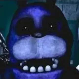 👹 Bonnie Five Nights at Freddy's Five Nights at Freddy's, Bonnie, Jeu d'horreur, Animatronique, Effrayant, Jeu vidéo telegram sticker