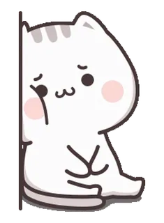 ☹️ gato, triste, fofo, animal, adesivo telegram sticker