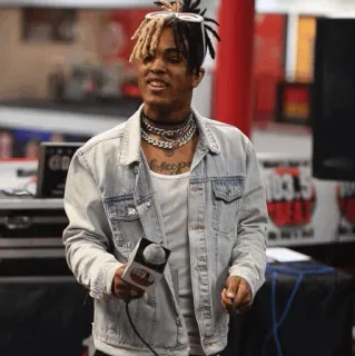 🖤 XXXTentacion rapper, zanger, muziek, xxxtentacion, interview, microfoon telegram sticker
