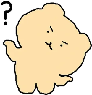 🤷‍♀ ? orso, domanda, carino, animale, adesivo telegram sticker