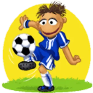 ⚽ soccer, football, sports, cartoon, puppet telegram sticker