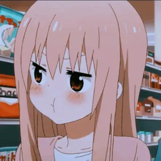 😑 Anime, Fille, Mignon, Dessin animé, Manga, Kawaii whatsapp sticker