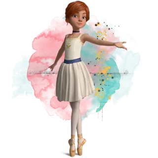 💁 Félicie Ballerina danza, ballerina, balletto, Félicie, film Ballerina, animazione whatsapp sticker