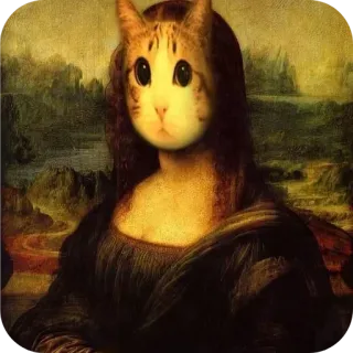 🐱 Mona Lisa cat Mona Lisa telegram sticker