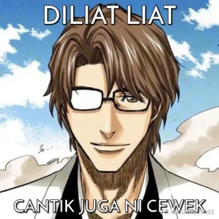 🗿 Sosuke Aizen Bleach DILIAT LIAT

CANTIK JUGA NI CEWEK Anime, Mangá, Bleach, Sosuke Aizen, Meme, Personagem, Engraçado telegram sticker