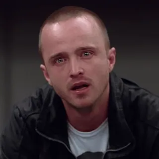 π Jesse Pinkman Breaking Bad triste, piangere, tv, serie, pensieroso whatsapp sticker