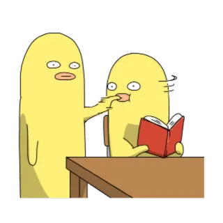 😒 만화, 애니메이션, 만화책, 스티커, 캐릭터, 웃긴, 독서 telegram sticker