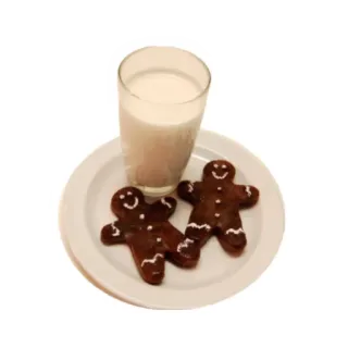 🥛 roti jahe, susu, kue kering, makanan, liburan, manis, natal telegram sticker