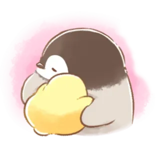 🤗 пингвин, цыпленок, милый, животное, мультфильм telegram sticker