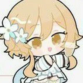⛸ Lumine Genshin Impact anime, game, genshin impact, lumine, character, cute telegram sticker