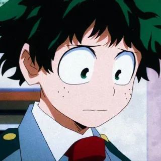 ⚓ Izuku Midoriya My Hero Academia Anime, Manga, My Hero Academia, Izuku Midoriya, Deku, Cartoon telegram sticker
