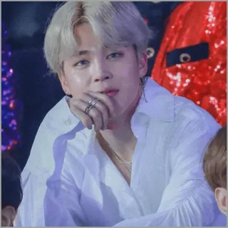 ⚪️ Jimin K-pop, cantor, Jimin, BTS telegram sticker