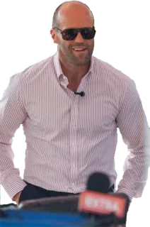 😁 Jason Statham attore, occhiali da sole, celebrità, uomo telegram sticker
