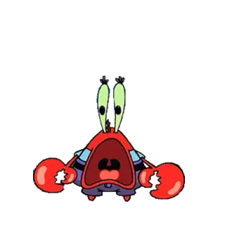 😦 Mr. Krabs Spongebob Squarepants Cartoon, Krabbe, Spongebob, Mr. Krabs, Nickelodeon whatsapp sticker