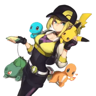 Pokemon Girls telegram stickers