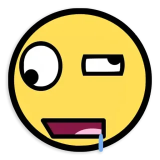 🤤 Emoji, Meme, Faccia, Sbavare, Occhiolino telegram sticker