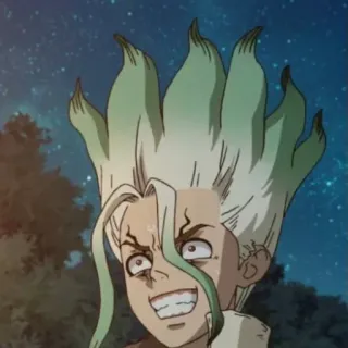 🧪 Senku Ishigami Dr. Stone anime, manga, Dr. Stone, Senku, science telegram sticker