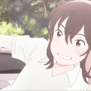 🌷 Anime, Personnage, Sourire, Dessin animé, Portrait, Joyeux, Mignon telegram sticker