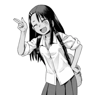 🙋‍♀ anime, character, sticker, manga, girl telegram sticker