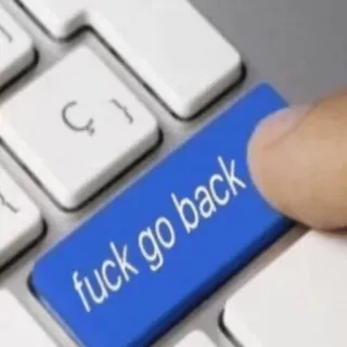😈 fuck go back 键盘, 冒犯, 返回, 操, 诅咒 telegram sticker