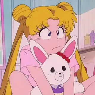 🍯 Sailor Moon anime, cartoon, sailor moon, bunny, toy telegram sticker