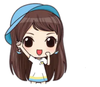 ✊ Desenho animado, Garota, Chibi, Fofo, Anime telegram sticker
