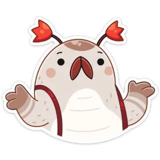 🤷‍♂ creature, cute, monster, sticker telegram sticker