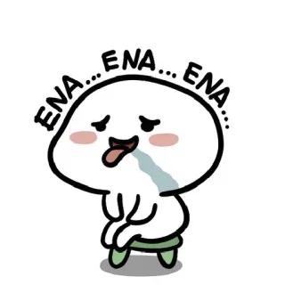 😋 ENA...ENA...ENA... Dibujos animados, Triste, Llorando, Personaje, Lindo, Emocional telegram sticker
