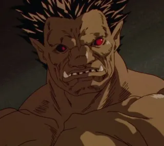 👹 monster, demon, fantasy, berserk, anime, creature telegram sticker