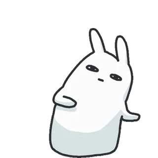 🐰 królik, słodki, naklejka telegram sticker