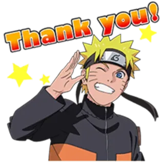 😉 Naruto Thank you! Anime, Manga, Naruto, Bedankt, Ninja telegram sticker