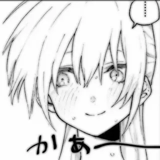 📂 か Anime, Manga, Gadis, Ekspresi, Potret, Lucu telegram sticker
