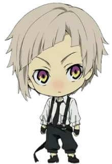 😐 Atsushi Nakajima Bungo Stray Dogs Anime, Chibi, Mangá, Desenho animado, Atsushi Nakajima, Bungo Stray Dogs telegram sticker