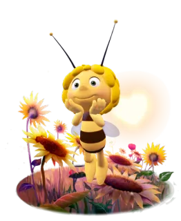 🐝 Maya the Bee пчела, мультфильм, Майя, анимированный, насекомое whatsapp sticker