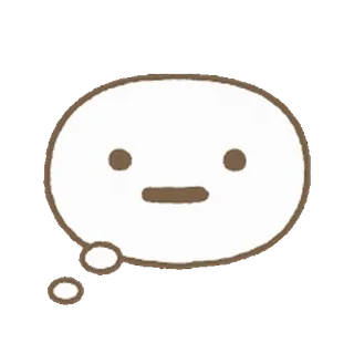 🍐 Desenho animado, Balão de pensamento, Fofo, Personagem, Emoji telegram sticker