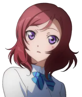 😯 Maki Nishikino Love Live! อนิเมะ, ผู้หญิง, มากิ นิชิคิโนะ, Love Live, School Idol Project, น่ารัก, ตัวละคร telegram sticker
